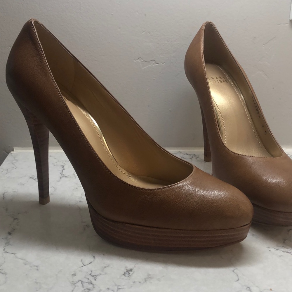 Stuart Weitzman “Rowswoon” Pumps- Toffee NIB